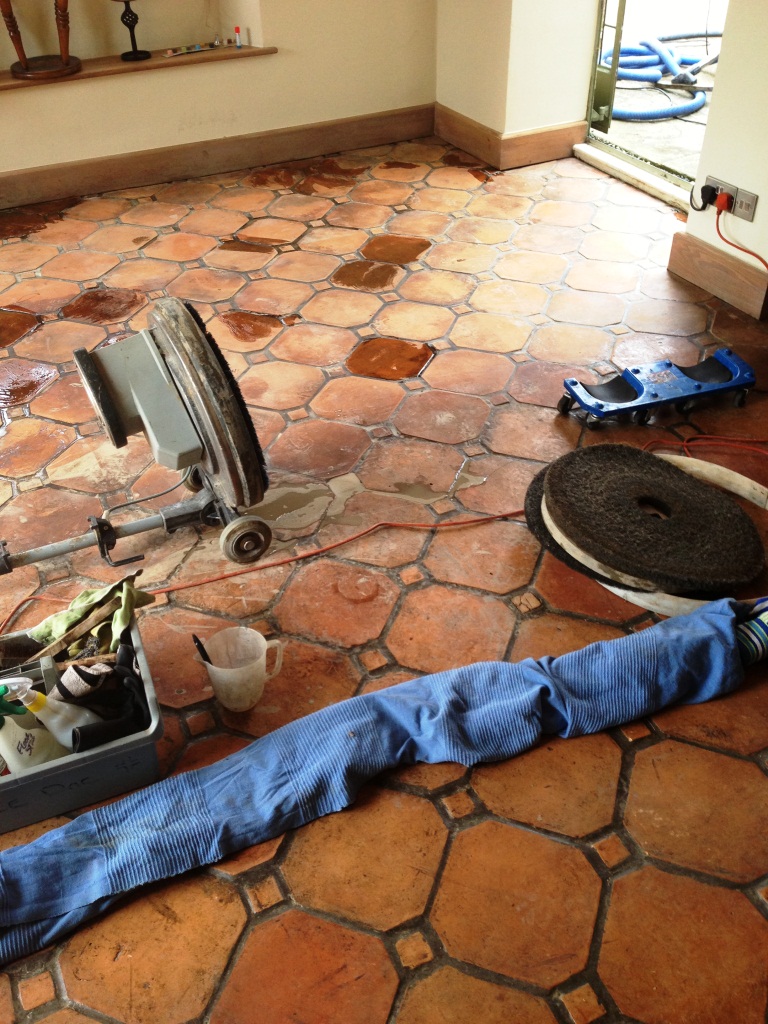 Paxford Terracotta Floor Before