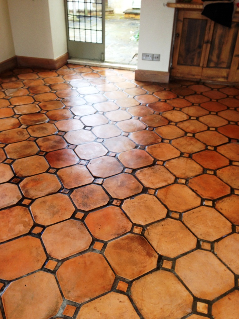 Paxford Terracotta Floor after sealing