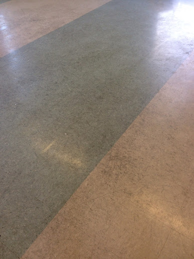 Vinyl floor in Wyken before cleaning