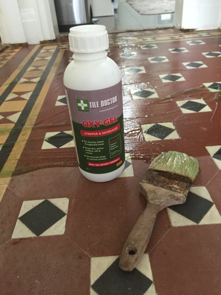 Beautiful Victorian Floor During Cleaning with Oxy Gel in Wyken