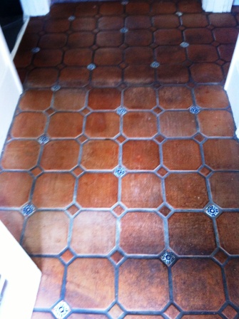 Mexican Terracotta Before Sealing with Tile Doctor Seal and Go