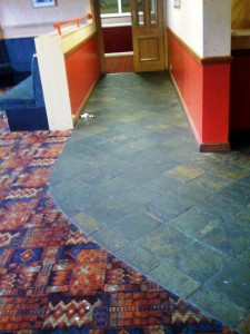 Slate Floor before Tile Cleaning
