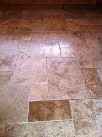 Travertine Floor After Restoration