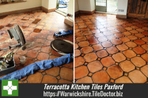 Matching mixed Terracotta Kitchen tiles in Paxford
