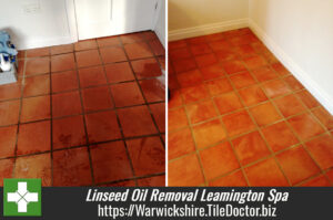 Removing Linseed Oil from Terracotta in Leamington Spa
