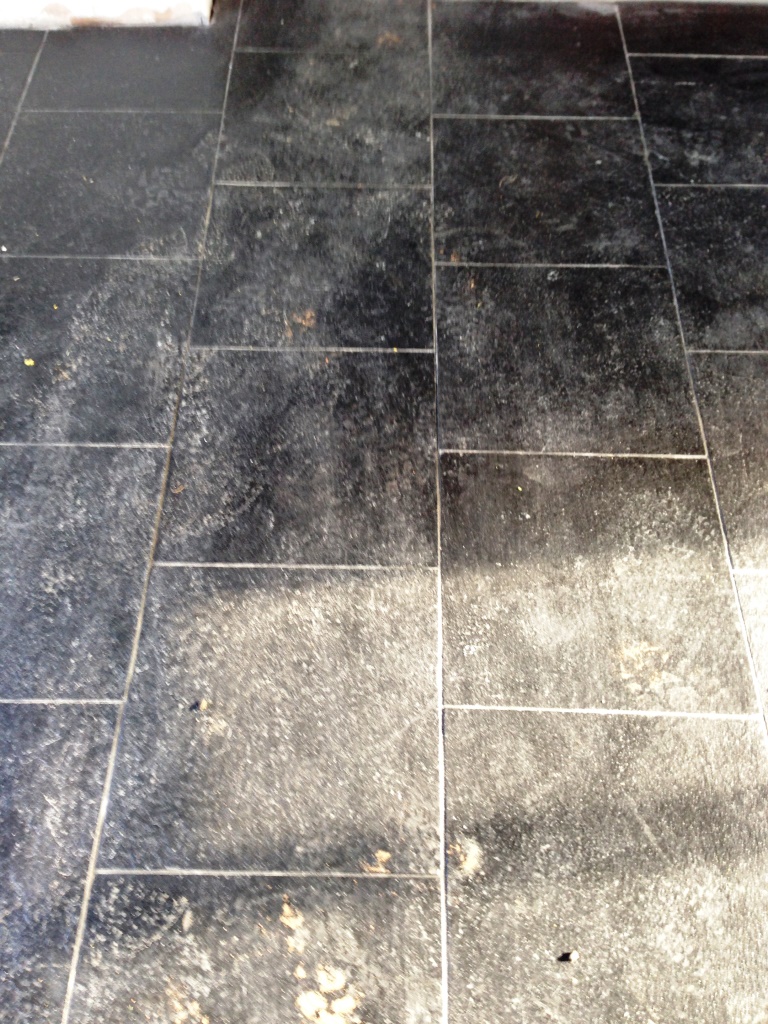 Black Limestone Before Cleaning Pillerton Hersay