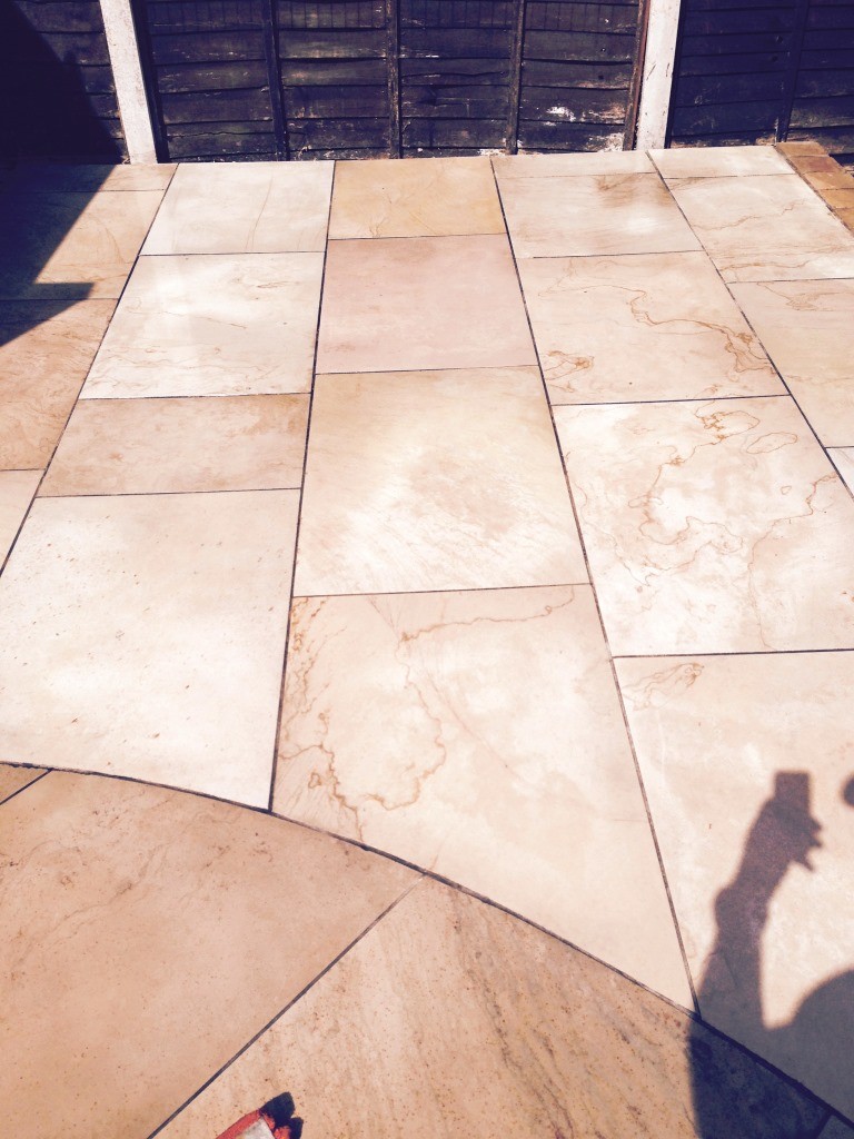Limestone Patio After Cleaning Nuneaton