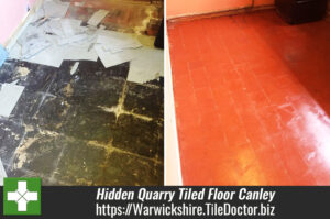 Hidden Quarry Tiled Floor Restored to Fantastic Condition in Canley