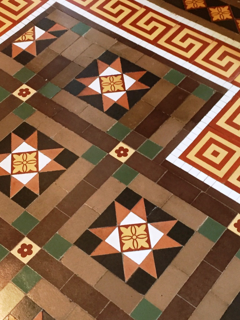 Victorian Tiled Floor After Rebuild Leamington Spa