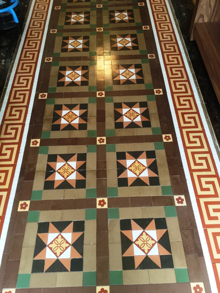 Victorian Tiled Floor After Rebuild Leamington Spa