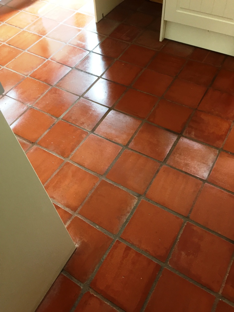 Grout Haze Removed from new Terracotta Tiles at Malvern Village