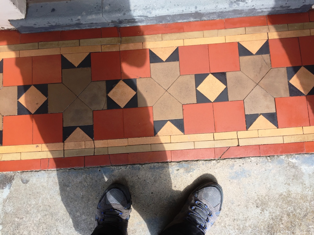 victorian tiled floor after refurbishment in coundon