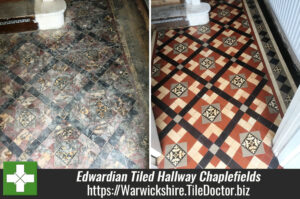 Beautiful Edwardian Tiled Hallway Repaired and Restored in Chaplefields