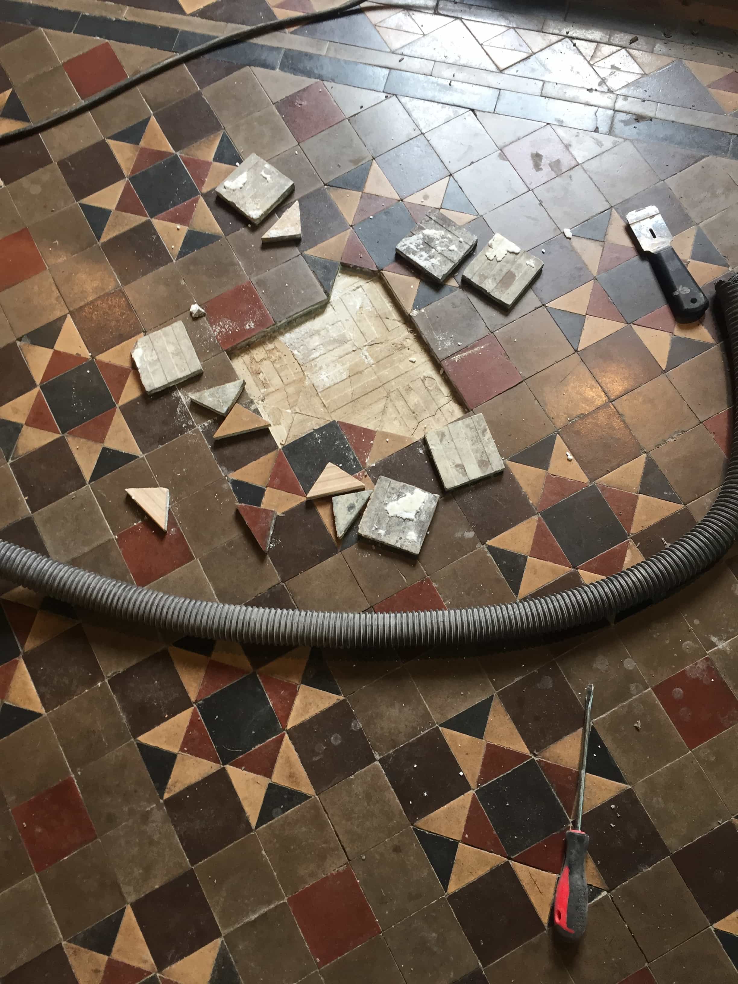 Victorian Church Floor Rugby During Repair