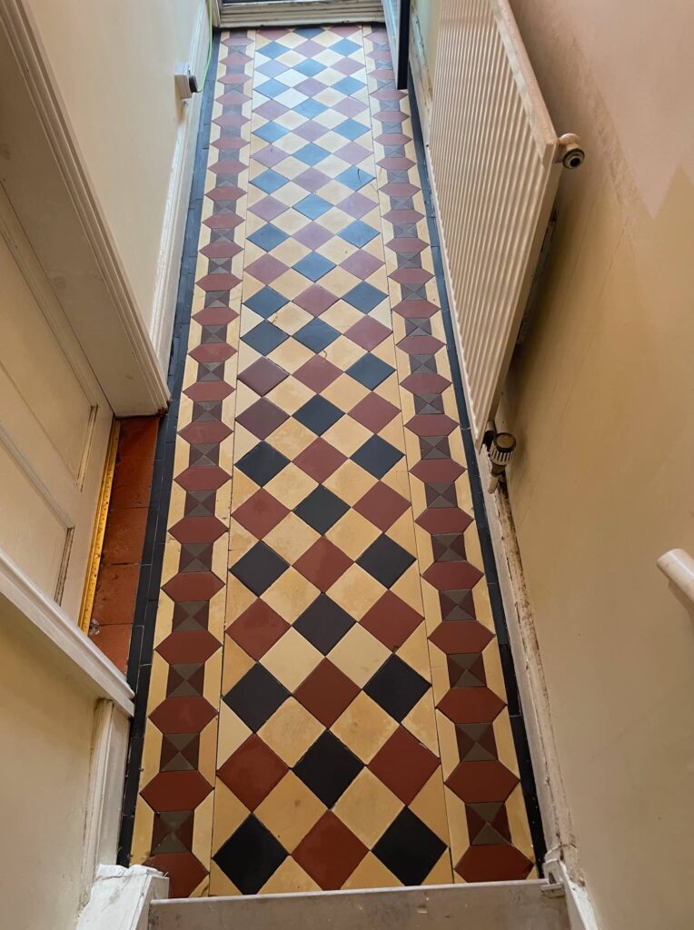 Vinyl Covered Victorian Floor After Restoration Warwick