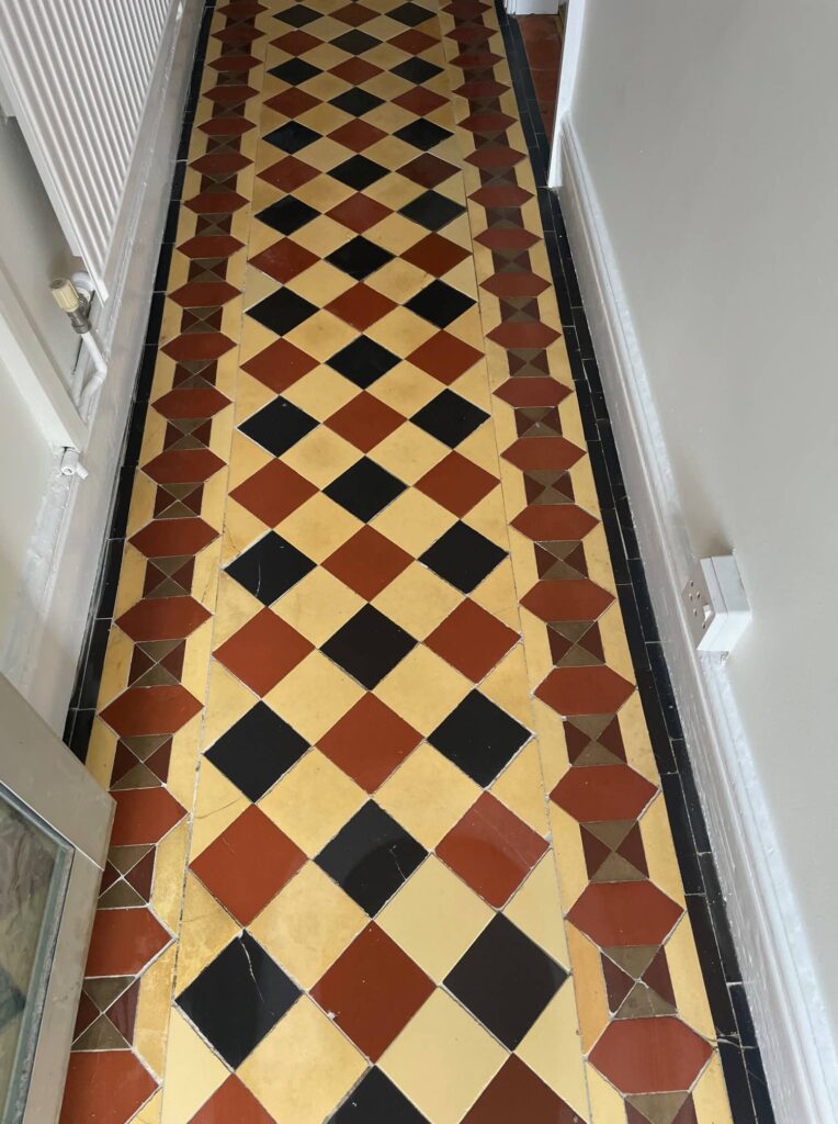 Vinyl Covered Victorian Floor After Restoration Warwick